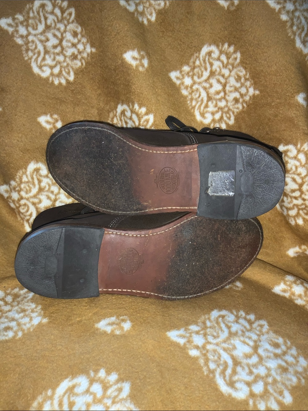 Wolverine 1000 Mile Brown Suede leather Boots. In good condition. Sz. 11D. USA. - Picture 9 of 12